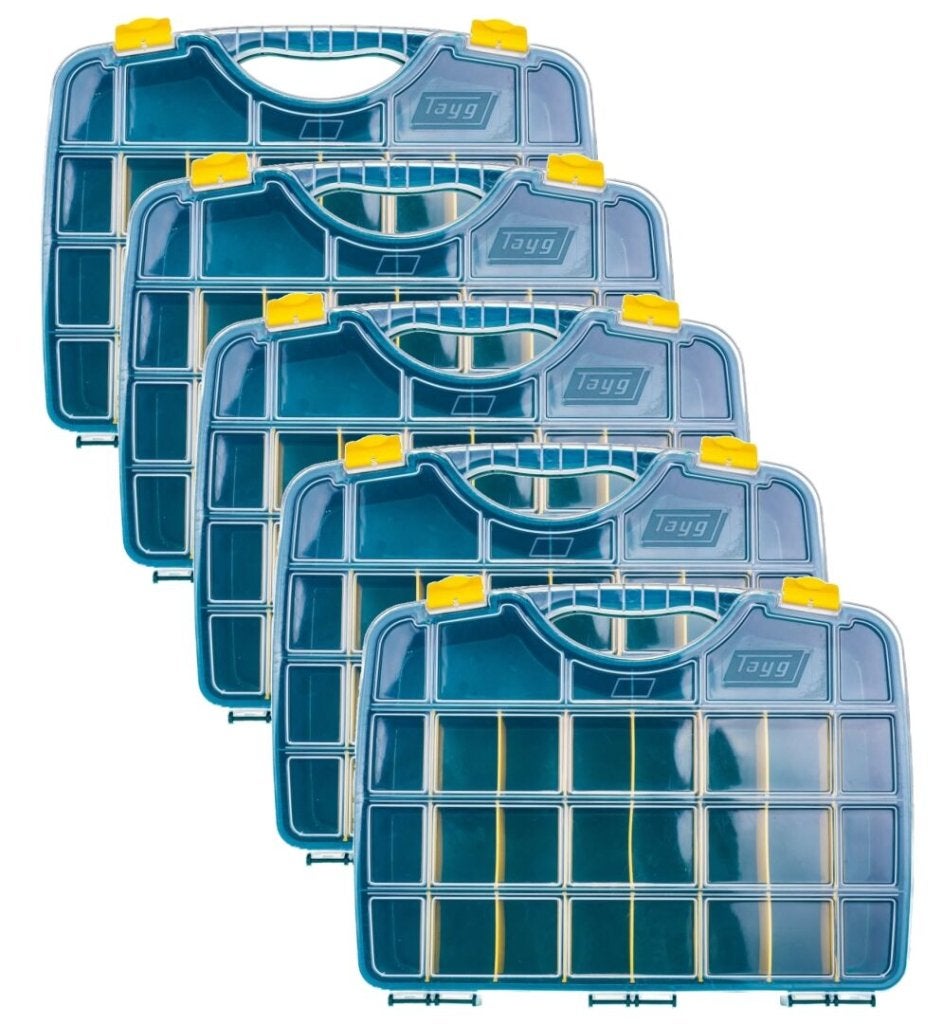 Tayg 24-26 5 x Assortimentsdoos L460 x B350 x H81 mm - Groen, Niet ingevuld, Niet ingevuld, Niet ingevuld