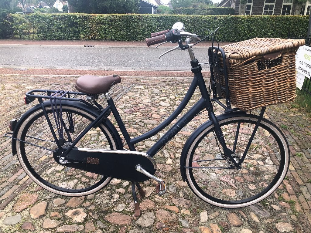 28 inch cortina u4 nexus 3 transportfiets jeans blue uniek !, Versnellingen, Zo goed als nieuw, 50 tot 53 cm, Trommelrem