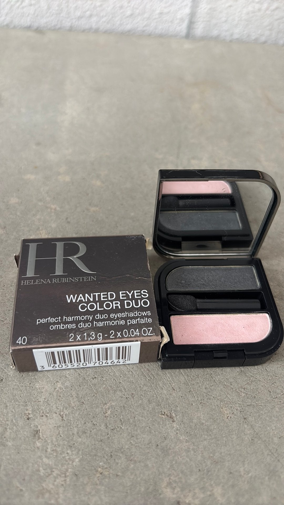 Helena Rubinstein oogschaduw duo 40 roze grijs, Ophalen of Verzenden, Zo goed als nieuw, Groen, Ogen