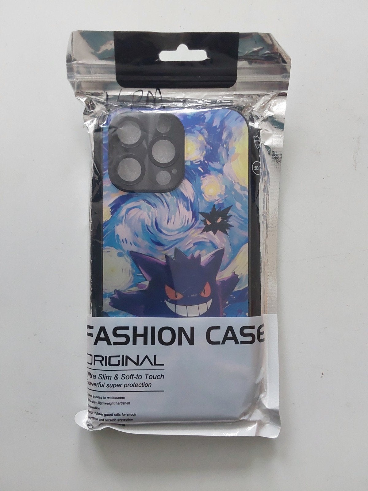Cover voor iPhone📱15 of 16 Pro Max Pokémon Gengar 🆕️, Kunststof, Frontje of Cover, IPhone 15 Pro Max, Nieuw