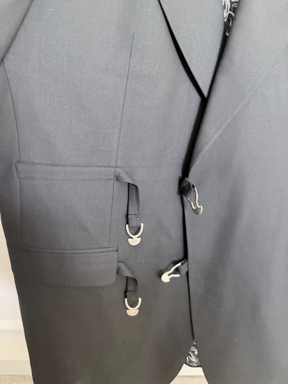 FC Plus Fashionism Zwart Heren Coltrui Maat L, Ophalen of Verzenden, Nieuw, Maat 52/54 (L), Zwart