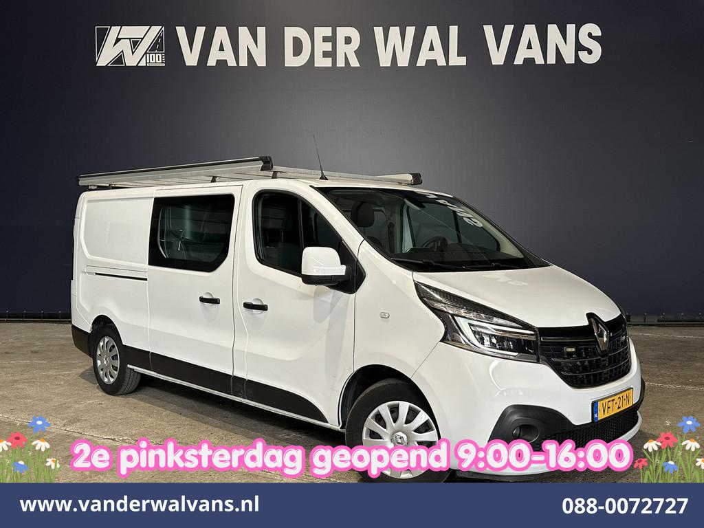 Renault Trafic 2.0 dCi 120pk L2H1 Dubbele Cabine Euro6 Airco, Auto's, Voorwielaandrijving, Stof, Gebruikt, Euro 6