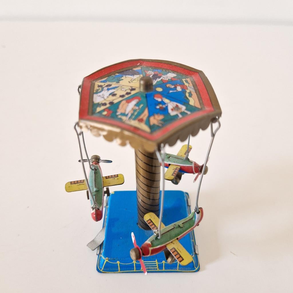 Vintage blikken zweefmolen molentje, Ophalen of Verzenden