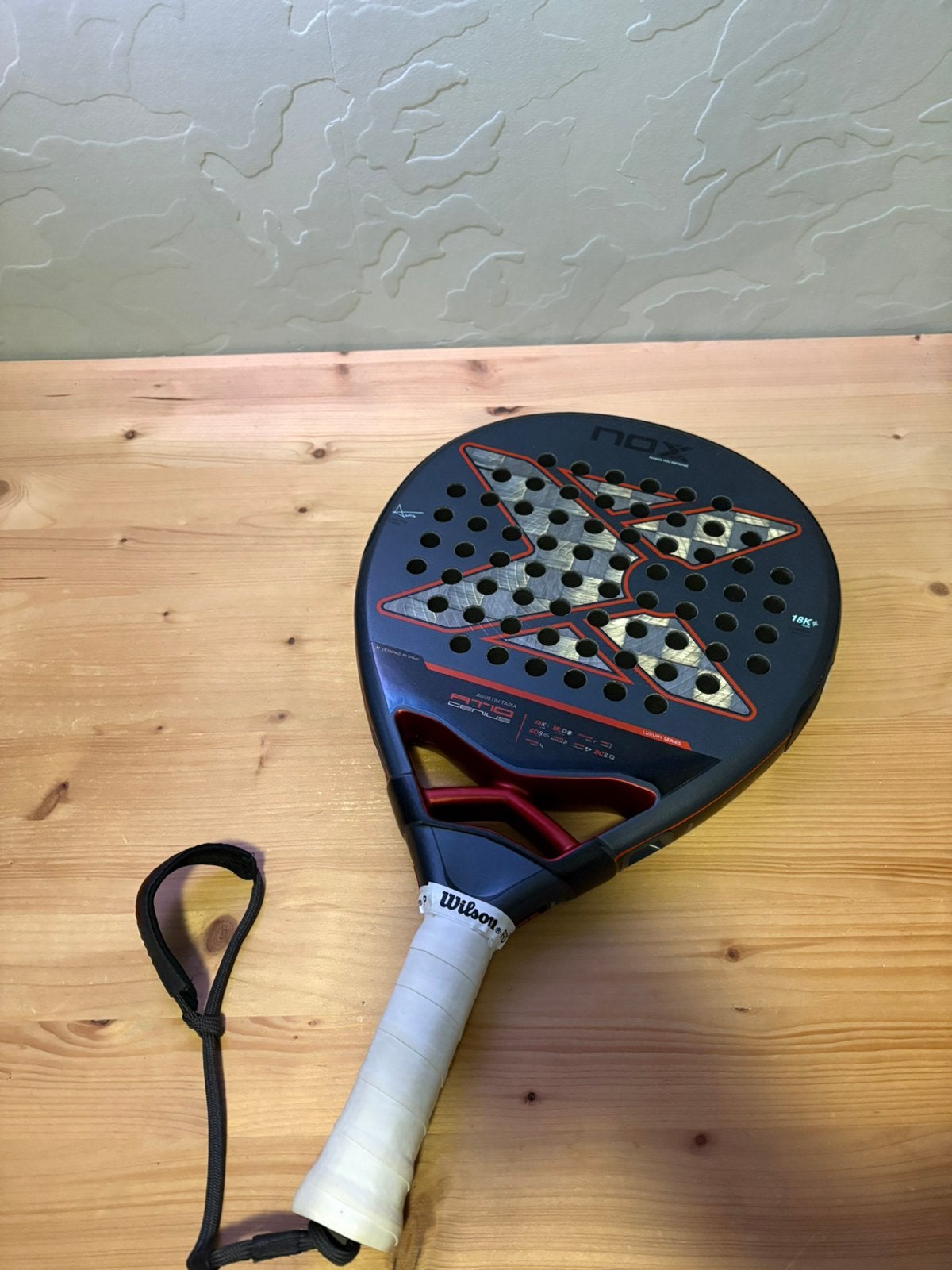 NOX AT10 genius 18K - padelracket, Ophalen of Verzenden, Gebruikt, Padelracket