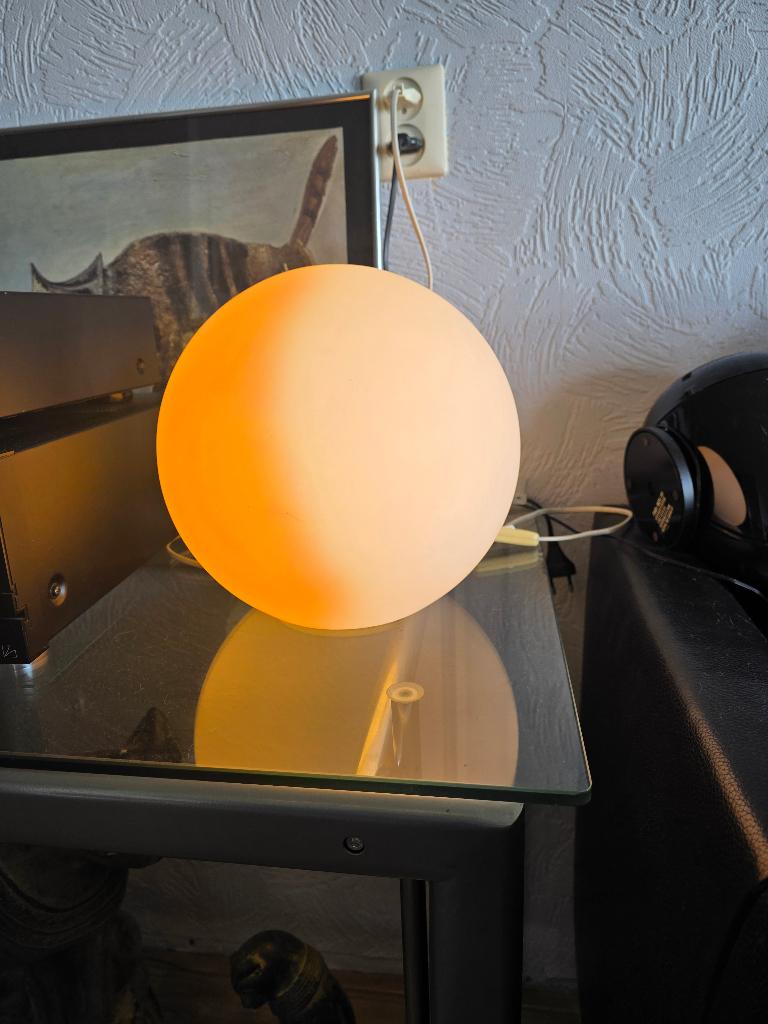 ILu Di Vetro Tafel/vloerlamp  25cm, Huis en Inrichting, Lampen | Tafellampen, Ophalen of Verzenden, Gebruikt, Glas
