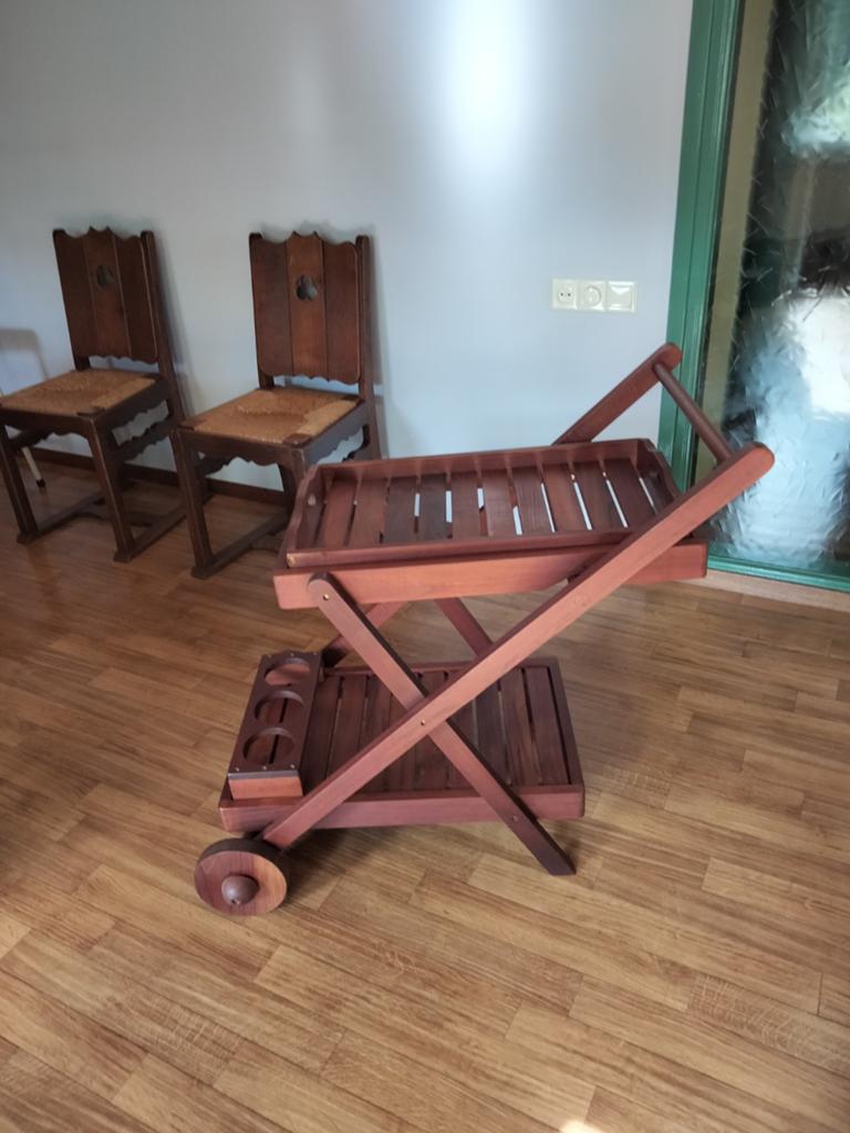 Serveerwagen, Ophalen, Rechthoekig, Minder dan 55 cm, 45 tot 60 cm