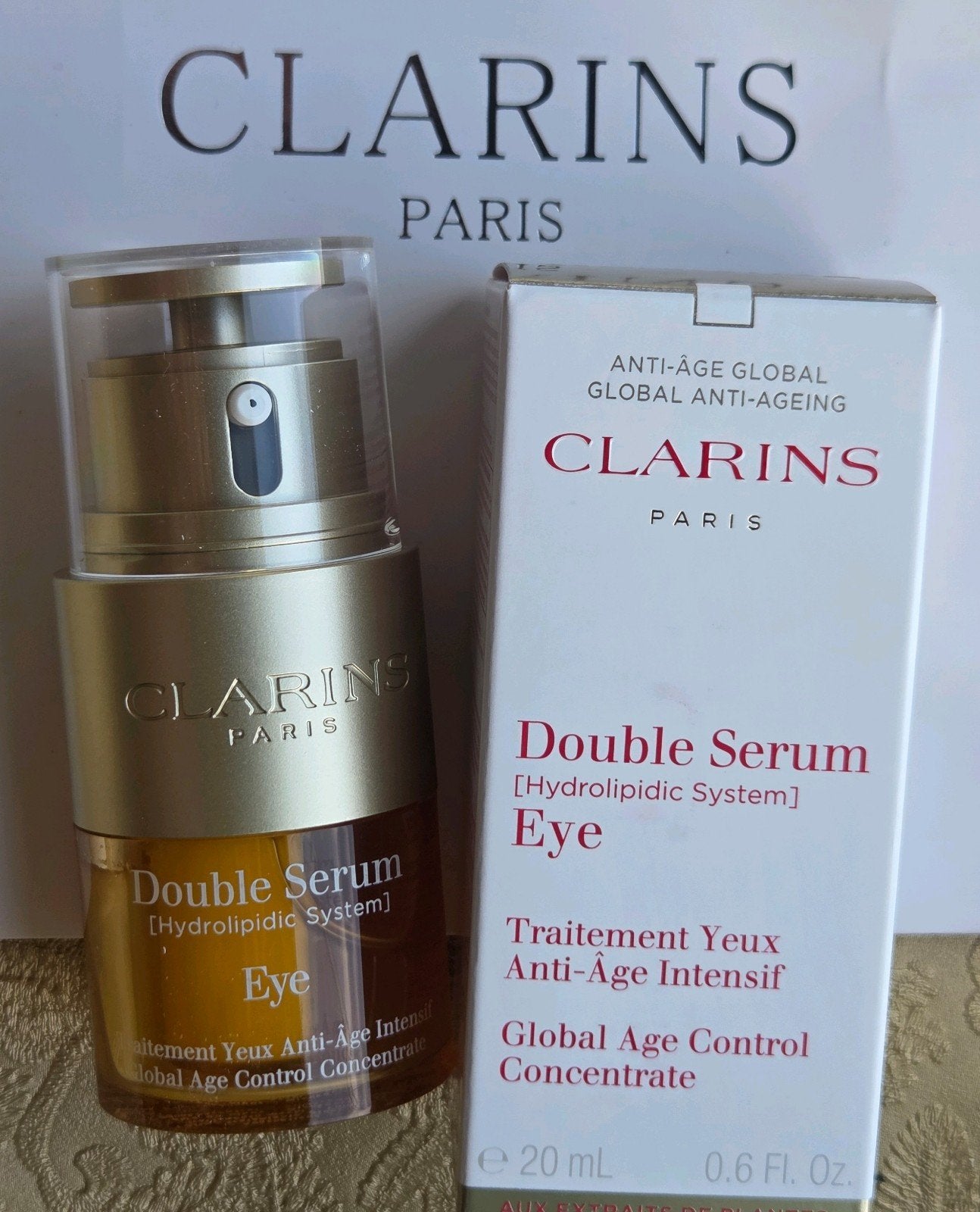Clarins Double Serum Eye - Oogserum 20ml, Verzenden, Nieuw, Ogen, Verzorging