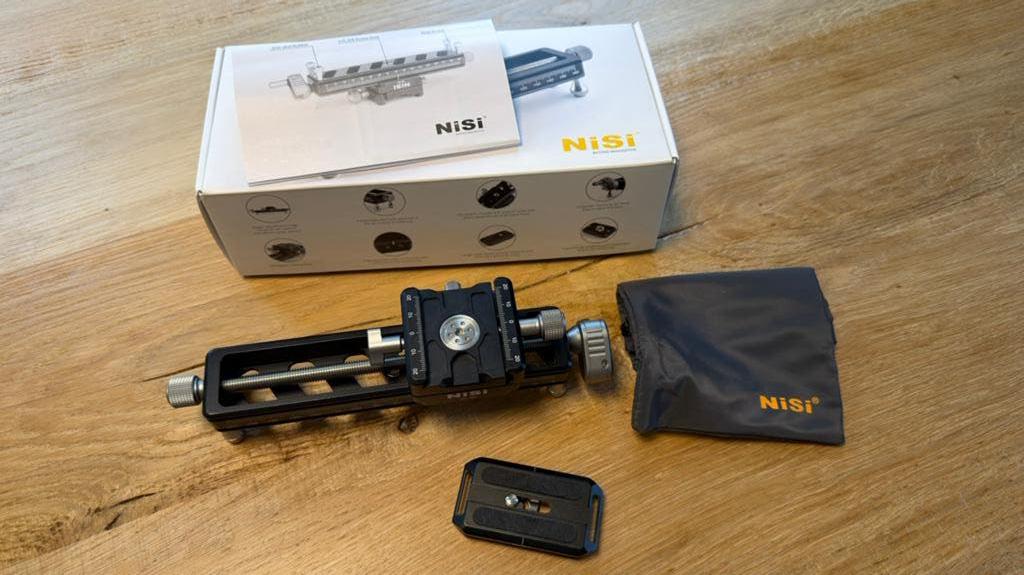 NiSi NM-180 Macro Focusing Rail | Zo Goed Als Nieuw + Doos, Audio, Tv en Foto, Fotografie | Statieven en Balhoofden, Zo goed als nieuw