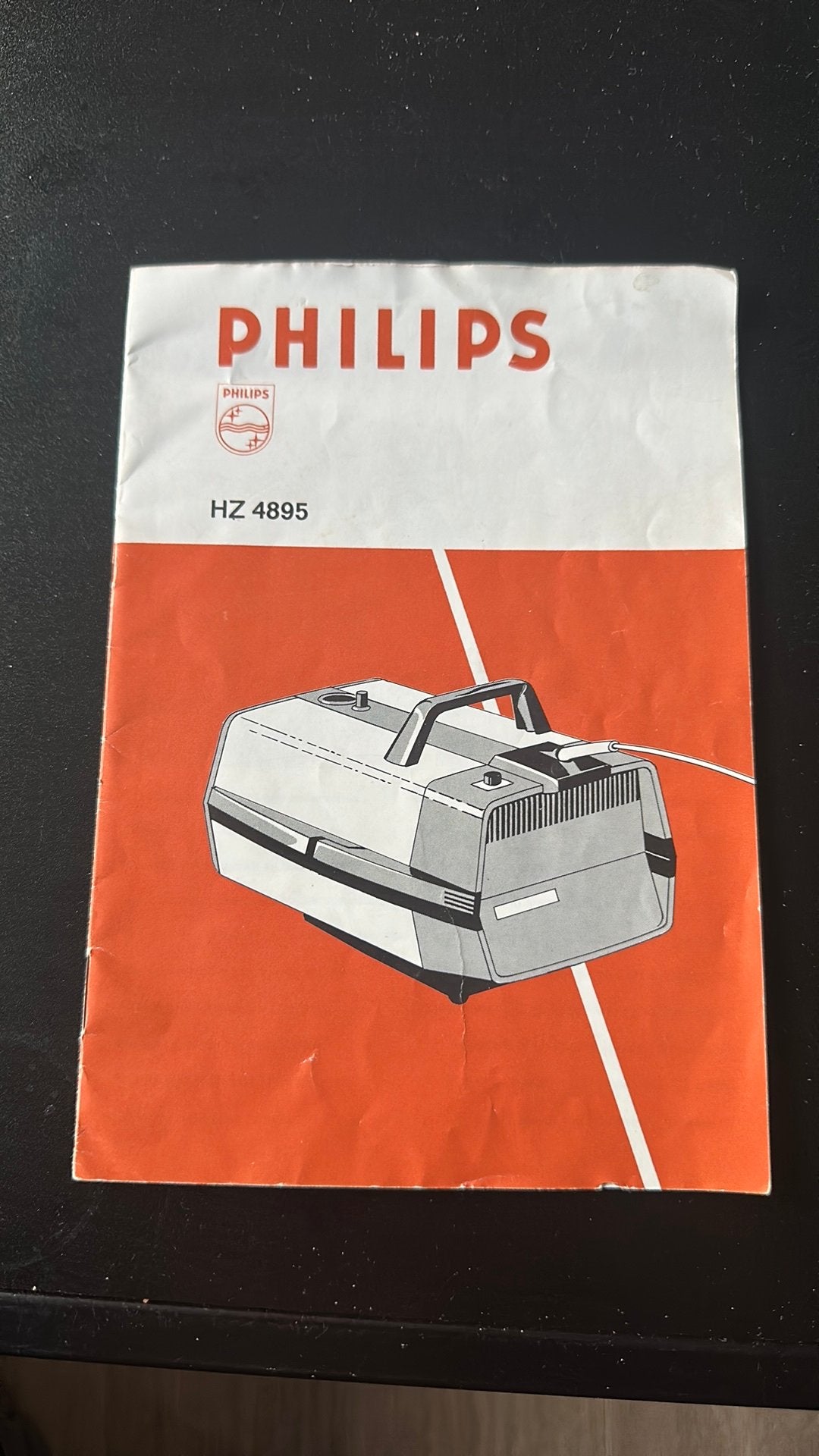 Vintage Philips HZ 4895 stofzuiger handleiding, Ophalen of Verzenden, Gebruikt, Steelstofzuiger, Philips