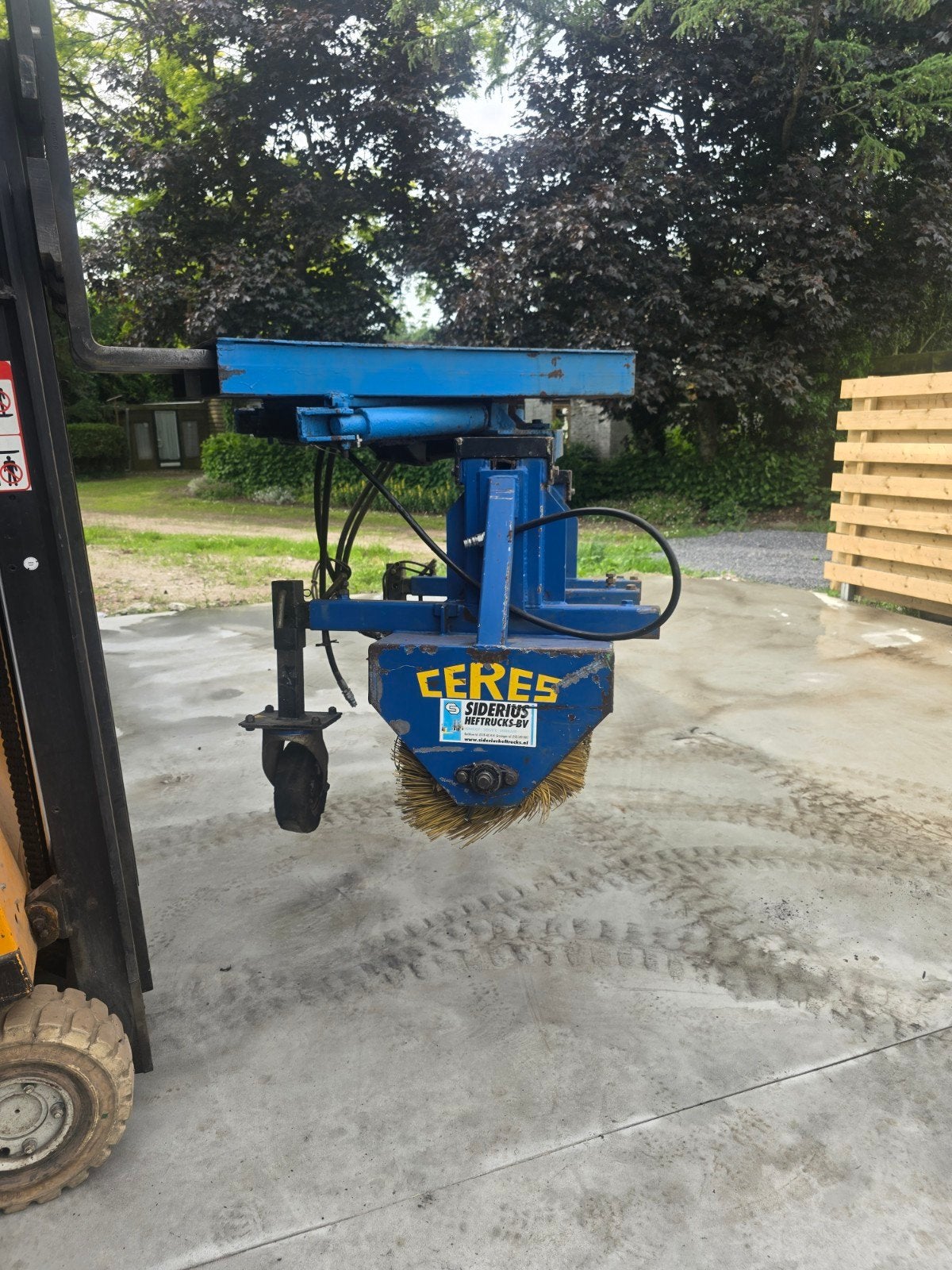 Visser Veger 1500x500 Veegmachine voor Heftruck, Ophalen of Verzenden