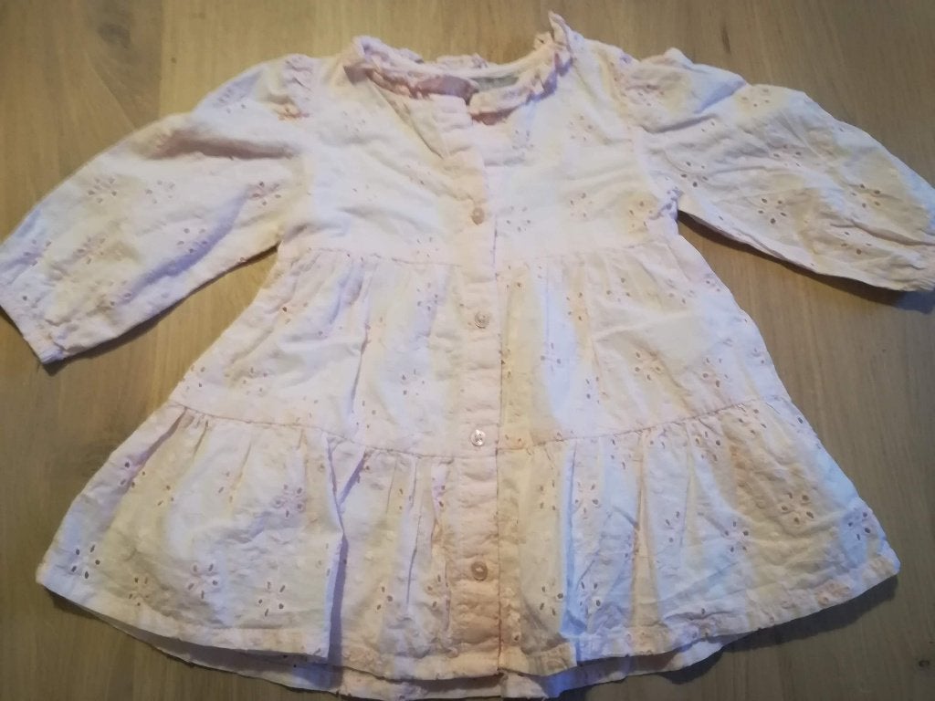 Luchtig jurkje met lange mouwen - maat 74, Kinderen en Baby's, Babykleding | Maat 74, Ophalen of Verzenden, Nieuw, Meisje, Jurkje of Rokje