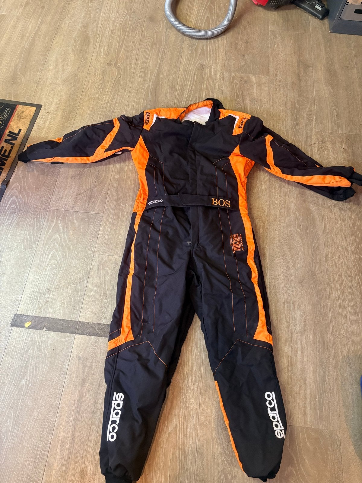 Sparco racepak XL met opberghoes - kleine beschadiging, Ophalen of Verzenden, Gebruikt