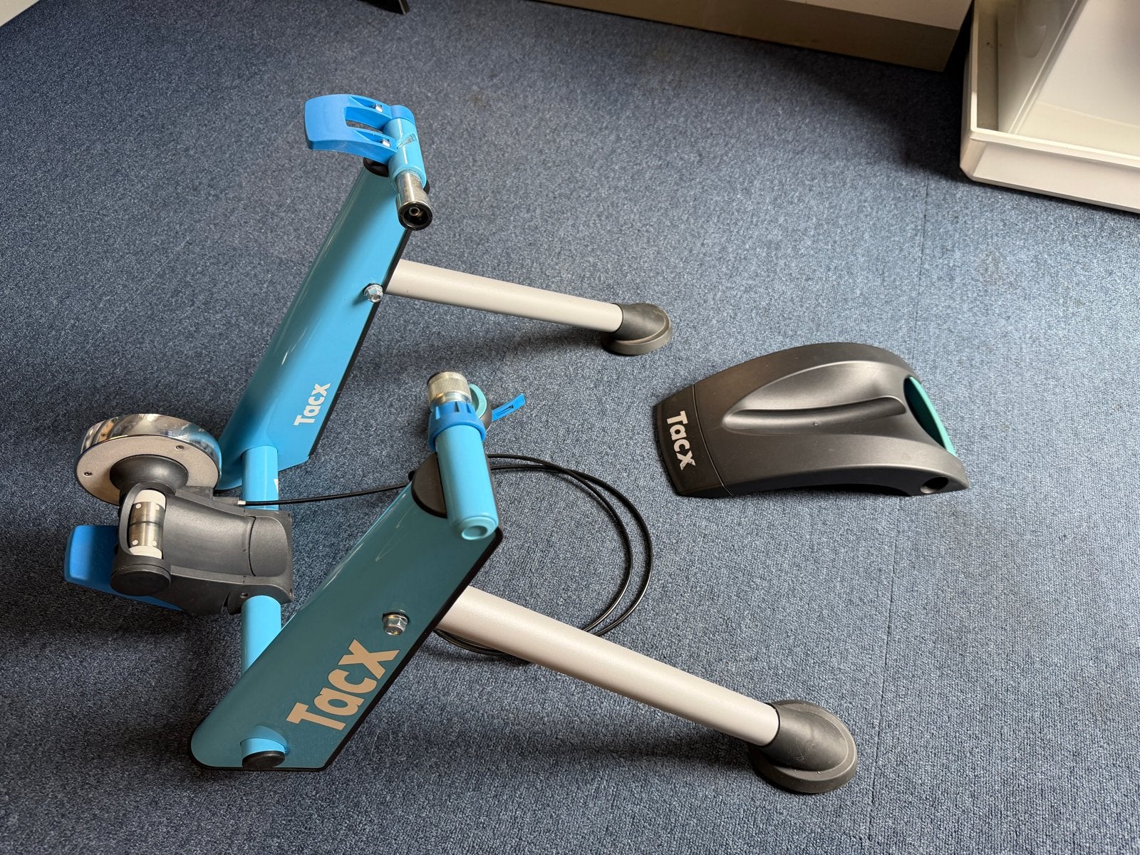 Tacx Fiets Trainer met Voorwielsteun en Buitenband, Ophalen, Gebruikt, Overige typen