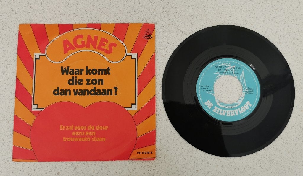 Single Agnes - Waar komt die zon dan vandaan?, Ophalen of Verzenden, Gebruikt, Overige formaten, Levenslied of Smartlap