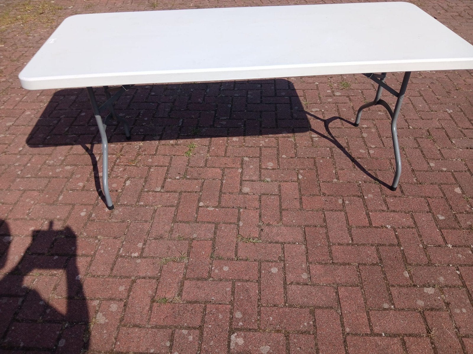 Inklapbare buffettafel - 180x75 cm, goede staat, 150 tot 200 cm, Metaal, Rechthoekig, 50 tot 100 cm