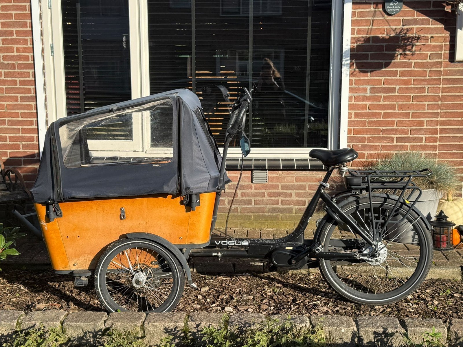 Vogue Carry 3 Elektrische Bakfiets, Gebruikt, 3 kinderen, Elektrisch, Schijfrem
