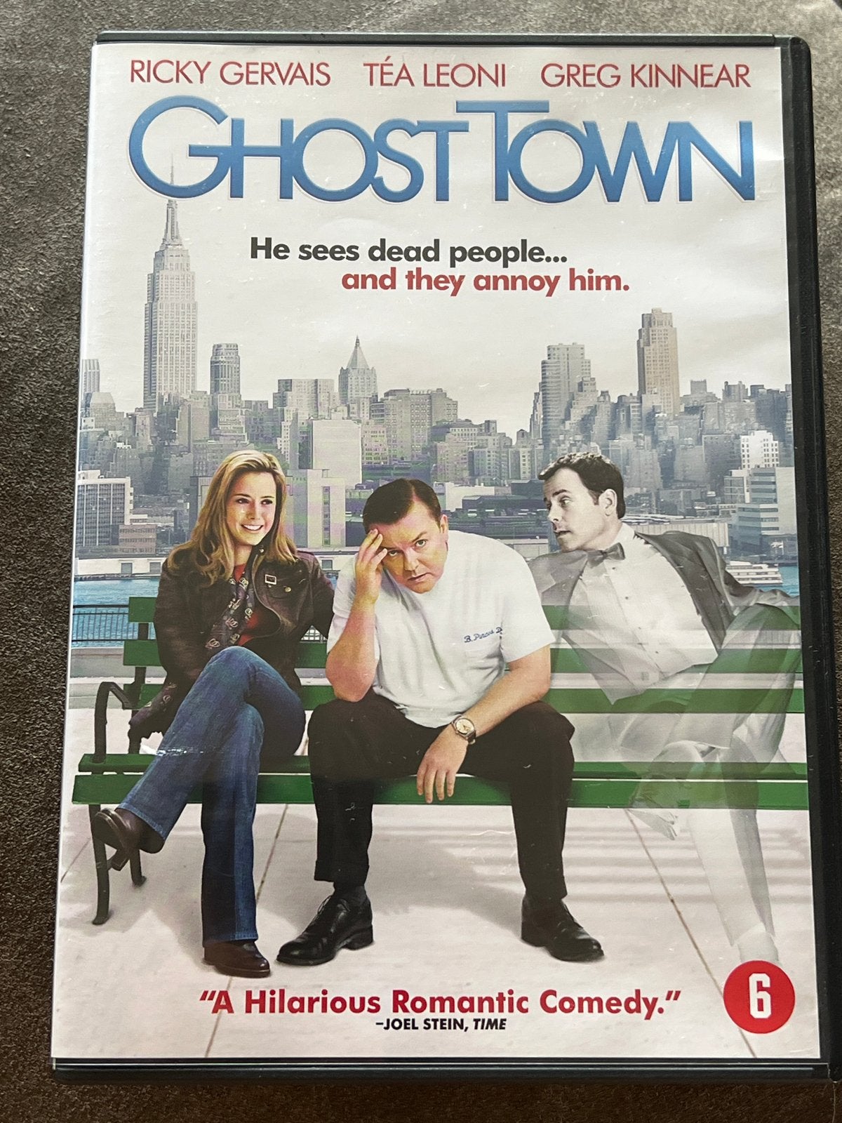 Ghost Town DVD - Romantische Komedie met Ricky Gervais, Cd's en Dvd's, Nederlands, Romantische komedie, Ophalen of Verzenden, Vanaf 6 jaar