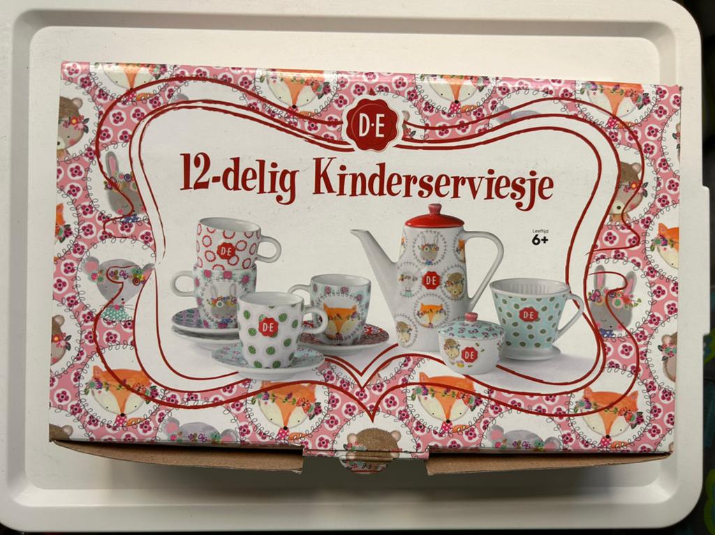 D.E. Kinderserviesje helemaal gaaf!!, Ophalen, Nieuw, Overige materialen, Speelkeuken-accessoire