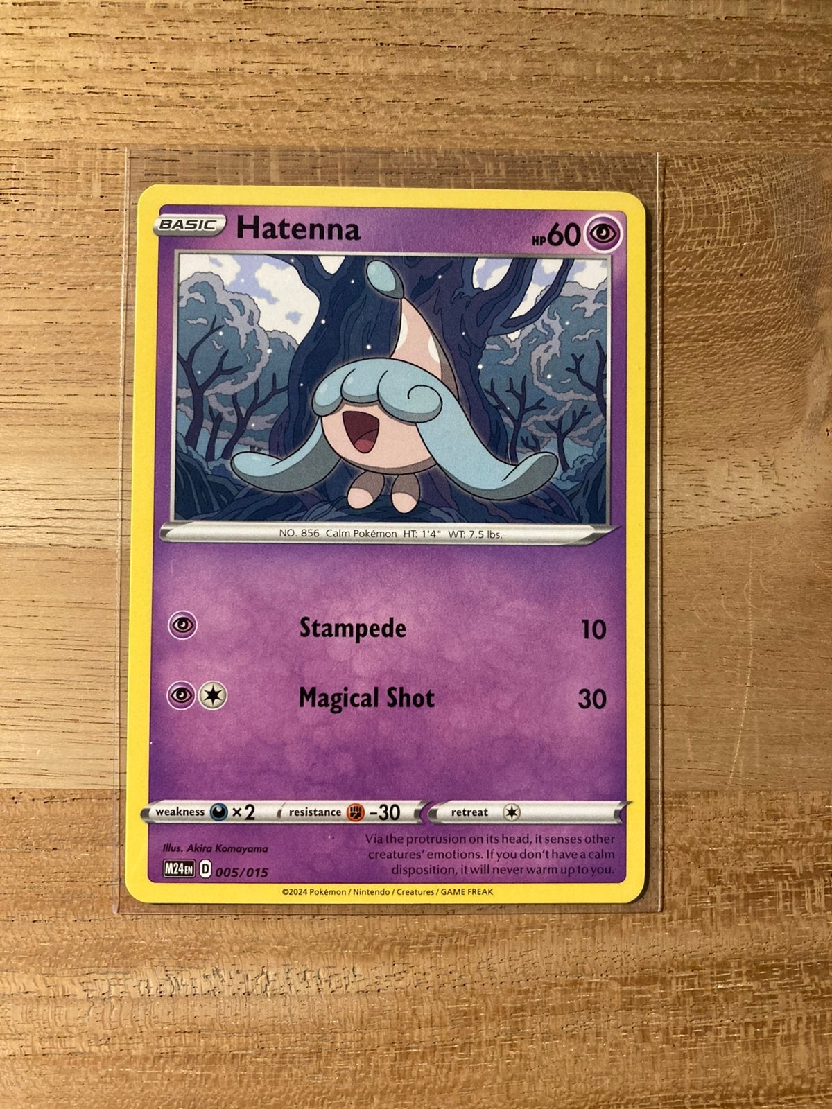 McDonald’s 2025 PokemonKaart Hatenna 5/15 - Dragon Discovery, Hobby en Vrije tijd, Ophalen of Verzenden, Zo goed als nieuw, Losse kaart