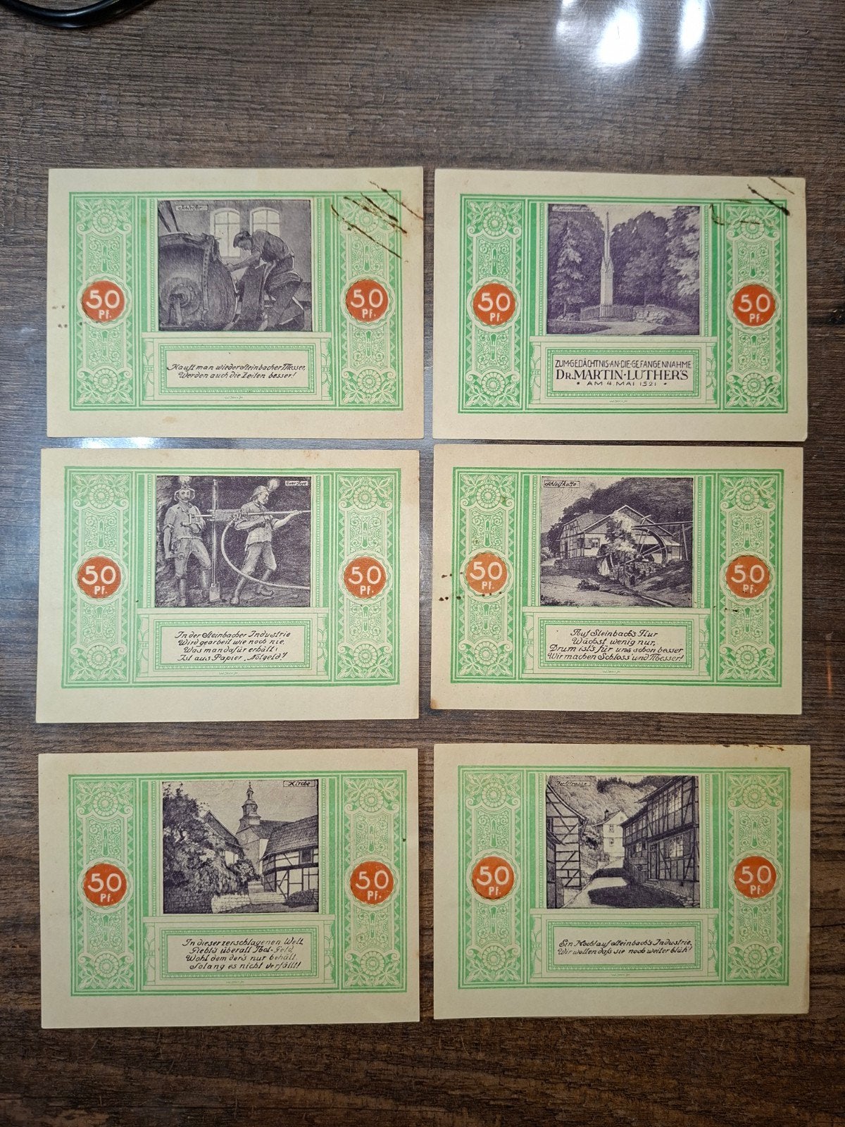 Duits Notgeld Steinbach Noodgeld Gebruikt, Ophalen of Verzenden, Duitsland
