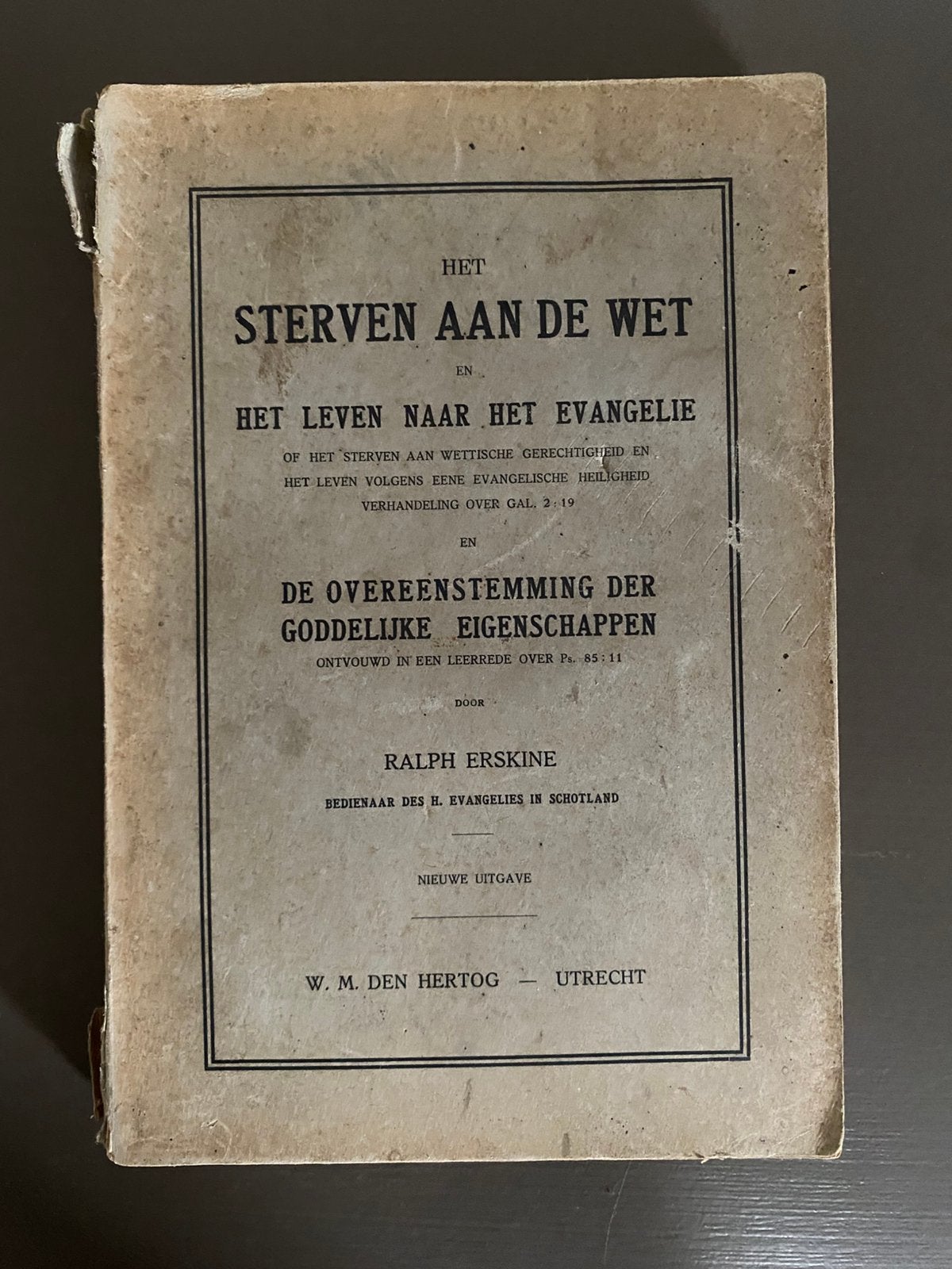 Ralph Erskine - Sterven aan de wet, Boeken, Ophalen of Verzenden