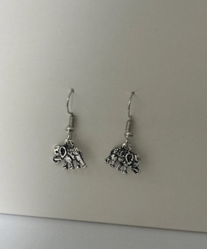 Oorbellen olifant, Sieraden, Tassen en Uiterlijk, Oorbellen, Overige materialen, Hangers, Nieuw, Ophalen of Verzenden
