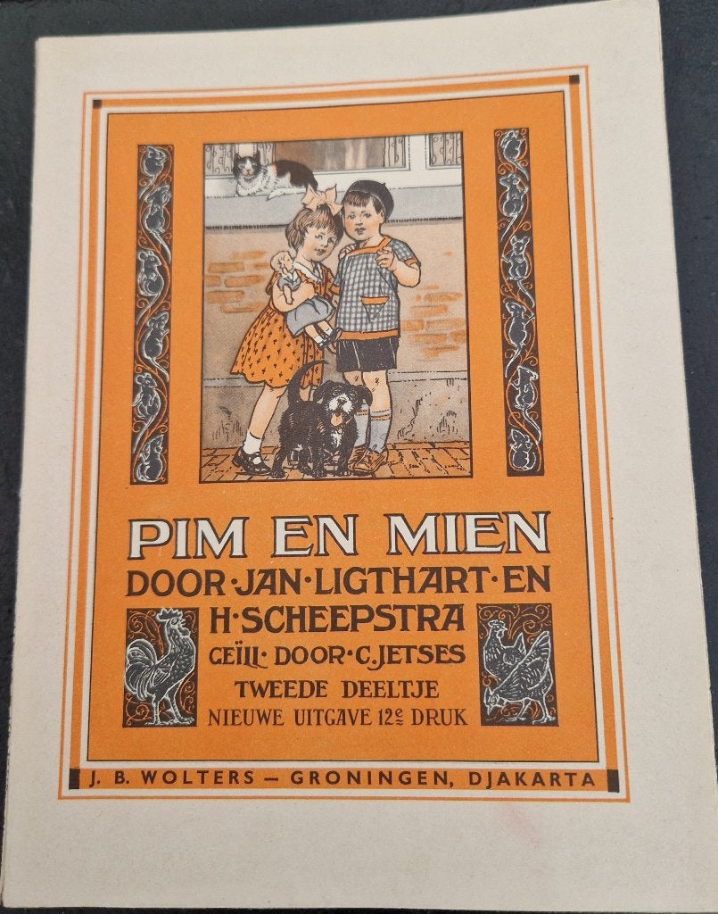 Pim en Mien deeltje 2 -1954 - Jan Ligthart - H. Scheepstra, Gelezen, Fictie algemeen, Jan Ligthart en H. Scheepstra, Ophalen of Verzenden