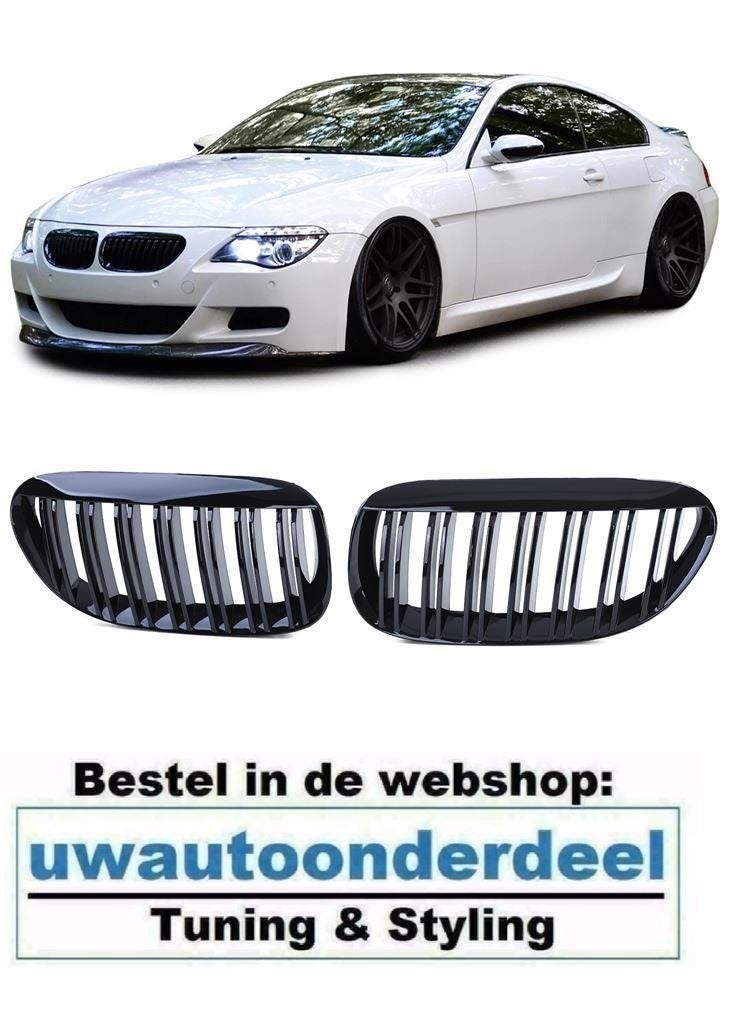 Grill Hoogglans Zwart Dubbele Spijl Voor Bmw 6 Serie E63 E64