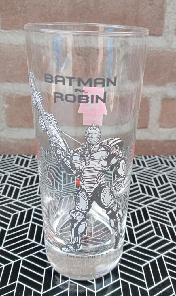 Vintage Batman & Robin Quick drinkglas - Dr. Victor Fries, Ophalen, Gebruikt