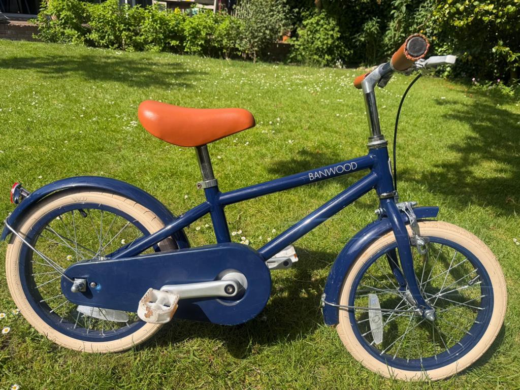 Kinderfiets BANWOOD zgan, Fietsen en Brommers, Fietsen | Kinderfietsjes, Ophalen, Zo goed als nieuw, Minder dan 16 inch