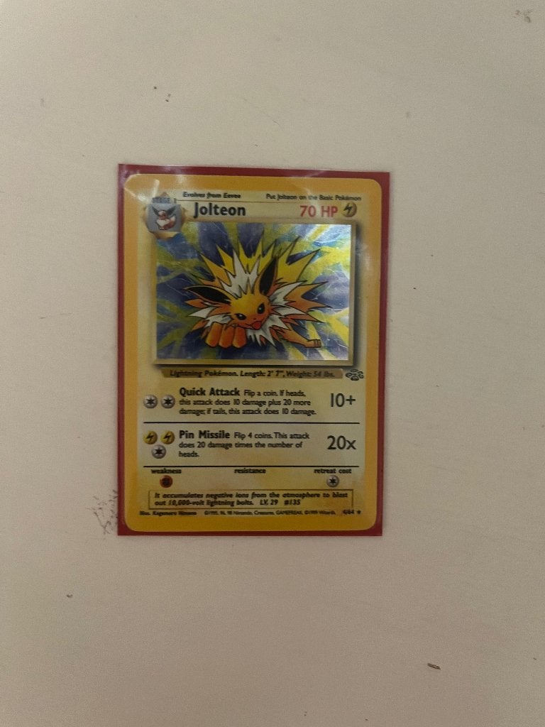 Holo jolteon jungle set, Ophalen, Zo goed als nieuw, Losse kaart