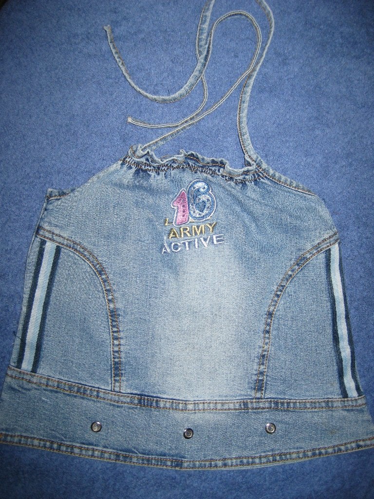 Jeans-top, 86/92, Ophalen of Verzenden, Zo goed als nieuw, Meisje, Overige typen