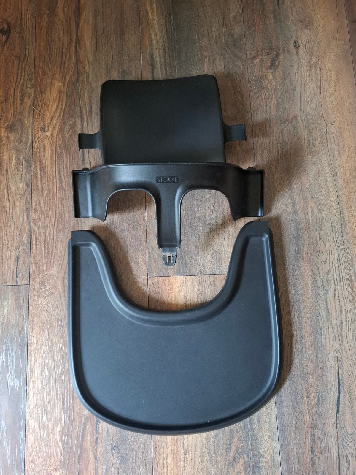 Stokke Babyset & Playtray ~ Zwart ♠️, Ophalen, Zo goed als nieuw, Meegroeistoel