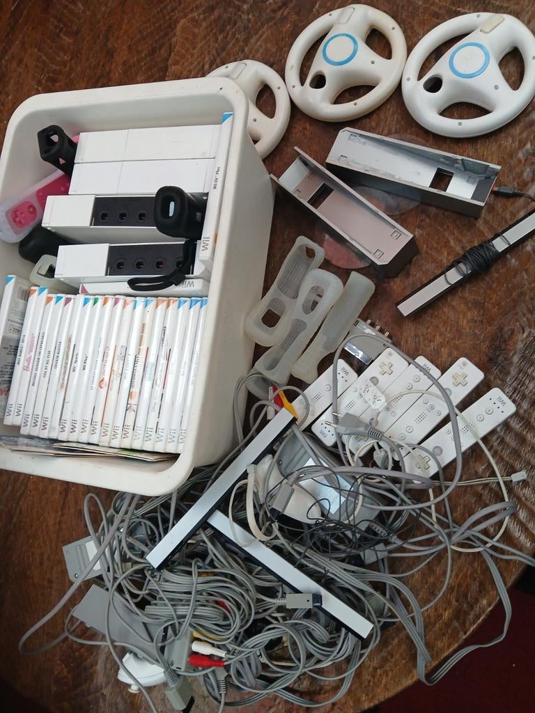 Doos vol nintendo wii spullen, Ophalen
