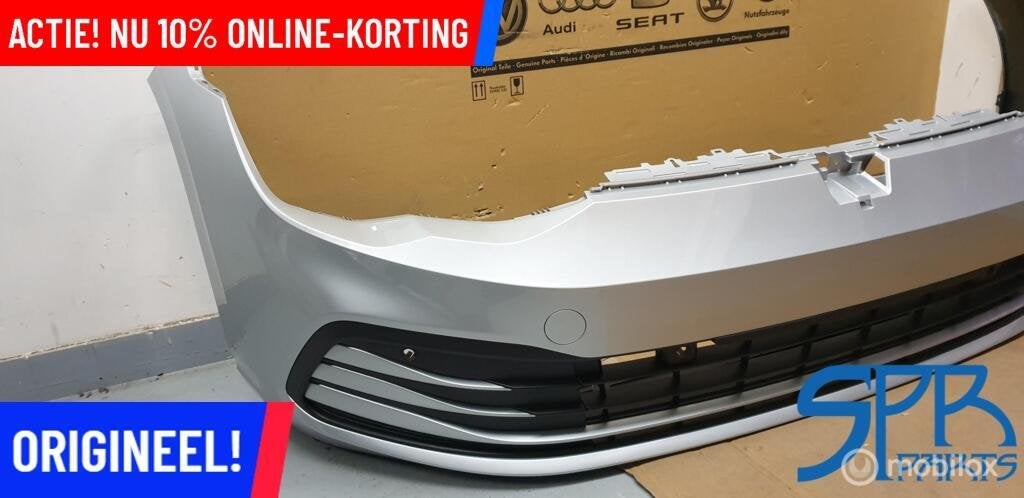 GOLF 8 VIII Voorbumper LA7W 5H0807221H BUMPER GRILL COMPLEET, Nieuw, Ophalen of Verzenden, Bumper, Volkswagen