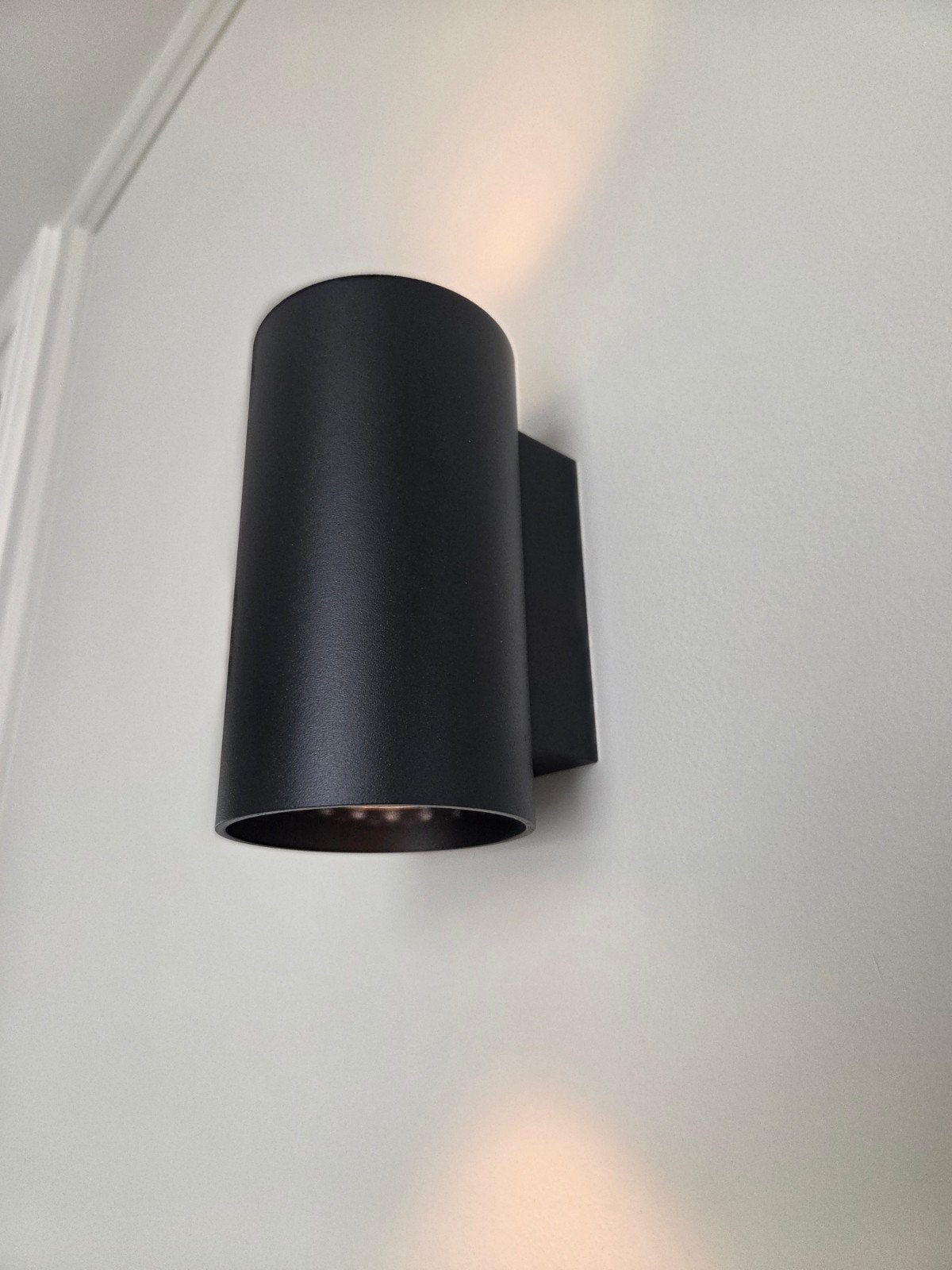 Zwarte wandlamp, Qazqa Sandy (nieuw), Zwart, Overige materialen, Qazqa, Nieuw