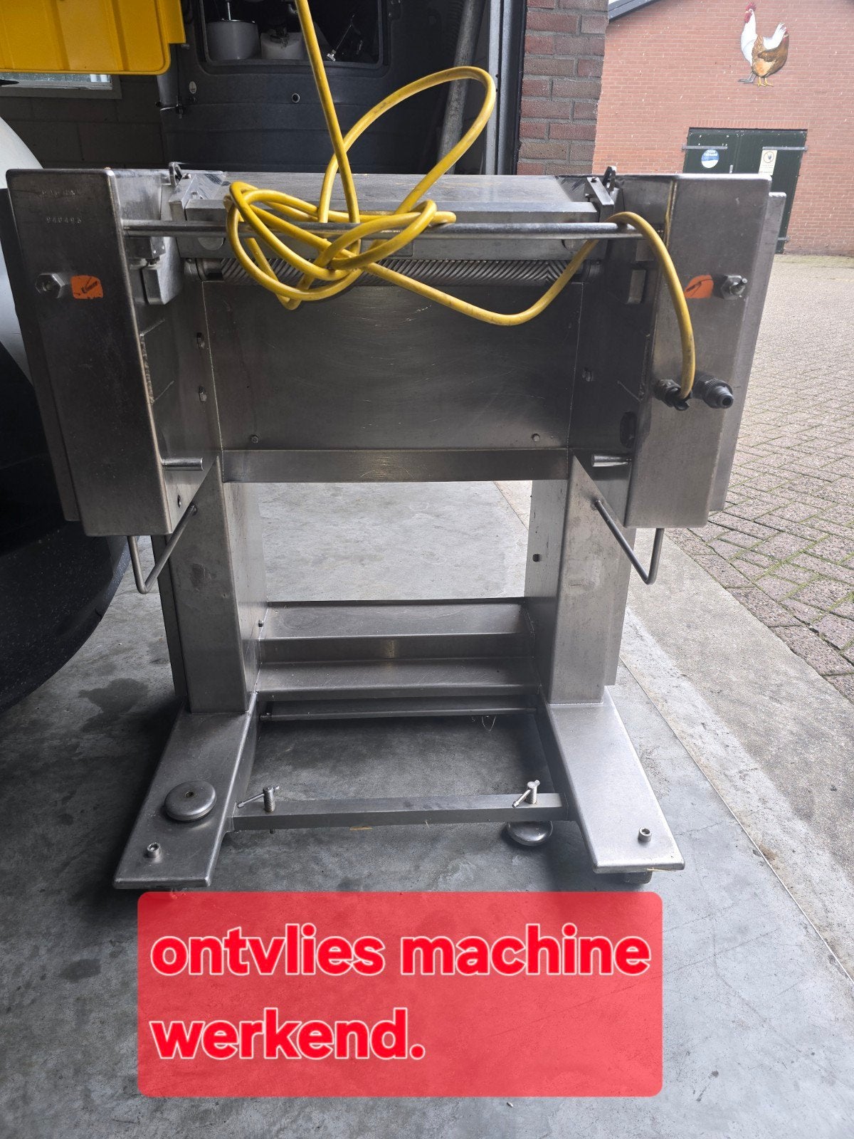 Ontvliesmachine in goede staat!, Ophalen, Gebruikt, Bakkerij en Slagerij