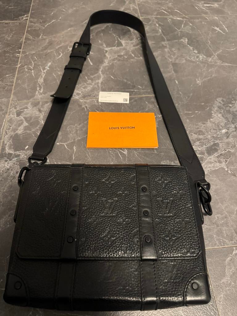 Louis Vuitton Trunk Messenger PM schoudertas, Overige merken, Gebruikt, Zwart, Ophalen of Verzenden