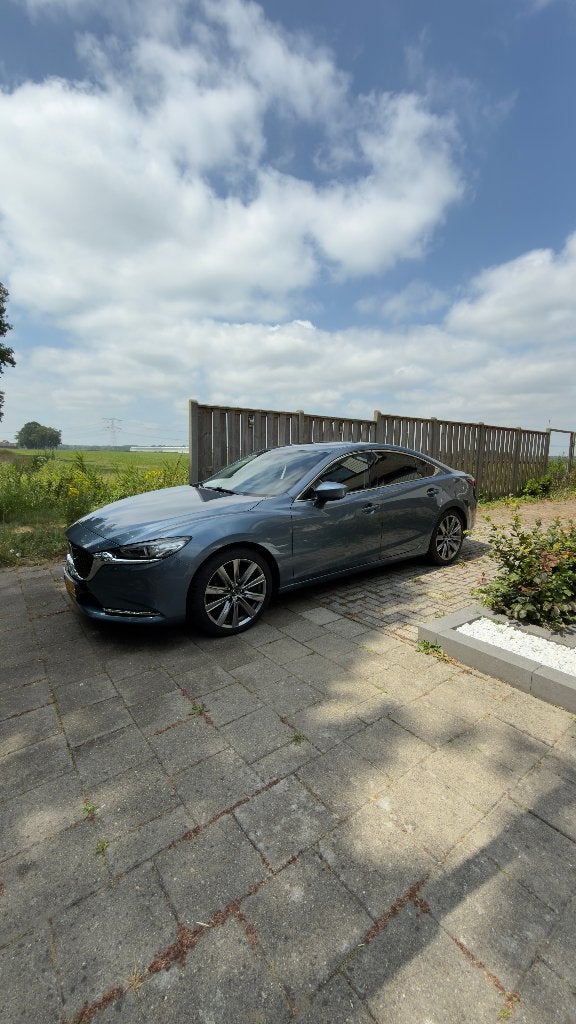 Mazda 6 2.0 Skyactiv-G 165PK Luxury 2020 Blauw, Auto's, Mazda, 1998 cc, 164 pk, 4 cilinders, Startonderbreker