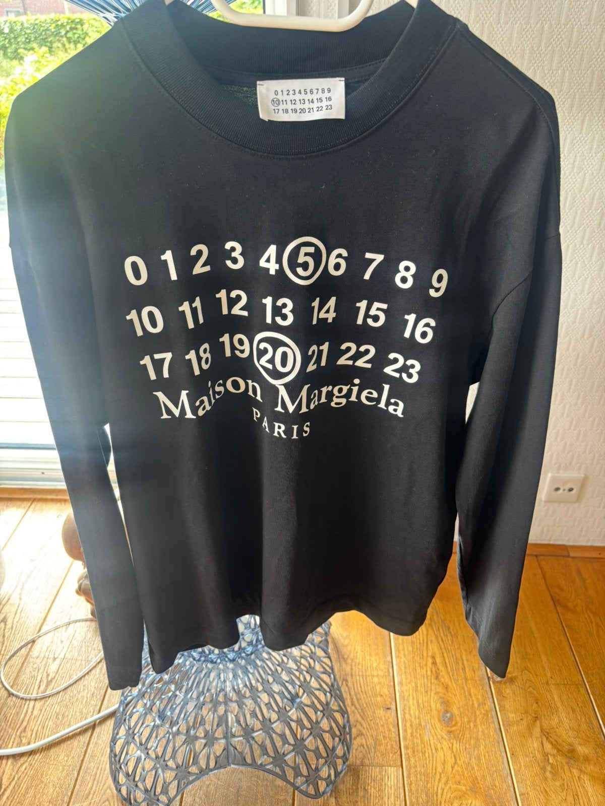 Maison Margiela t-shirt, Ophalen of Verzenden, Zo goed als nieuw, Zwart