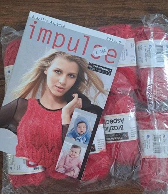 Breipakket Brazilia Aspecto: 10 bollen + magazine, Hobby en Vrije tijd, Ophalen of Verzenden, Nieuw, Breien of Haken, Wol of Garen