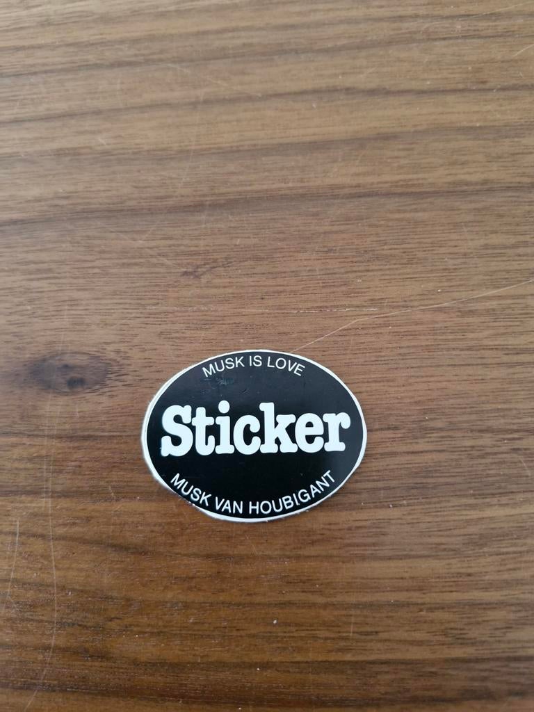 7213 Musk is Love Sticker - Musk van Houbigant, Ophalen of Verzenden