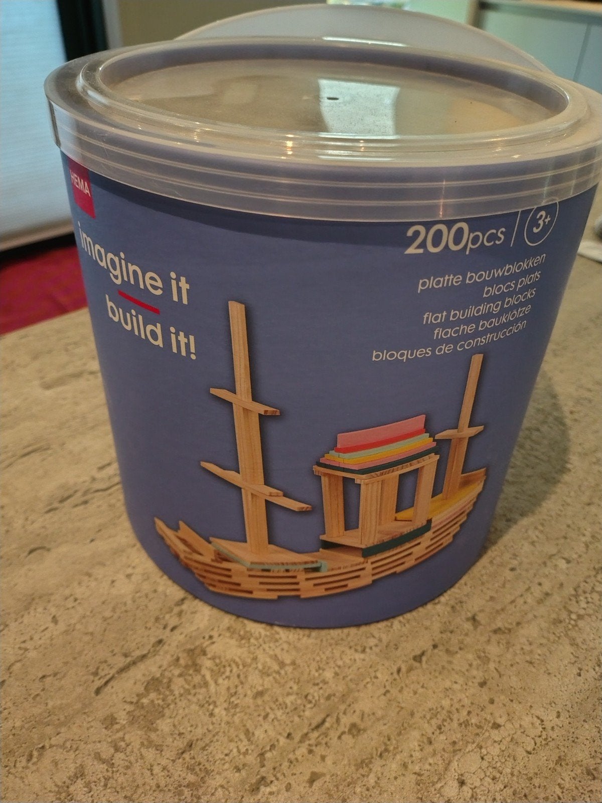 Hema Imagine It Build It bouwblokken 200 stuks, Ophalen, Zo goed als nieuw, Overige merken