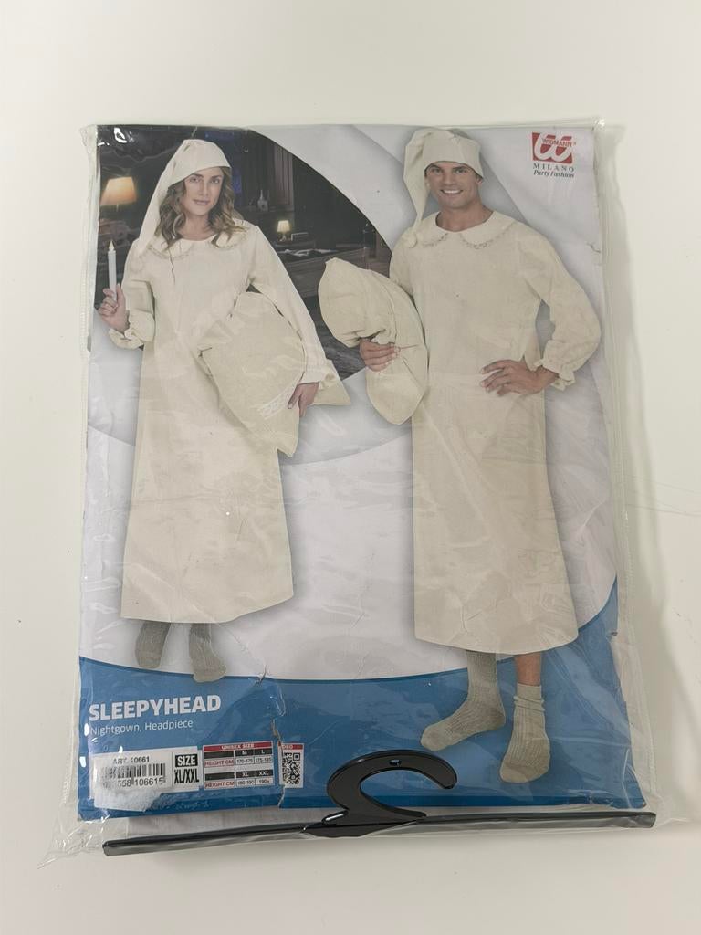 Slaap kostuum nachtjapon Jaap XL nieuw carnaval verkleden, Ophalen of Verzenden, H, H, H