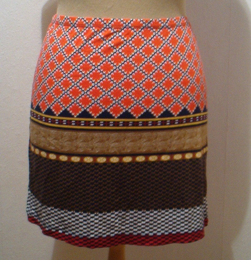 Ibiza/hippie leuk print kort rokje! L, Kleding | Dames, Maat 42/44 (L), Zo goed als nieuw, Boven de knie, Meerkleurig