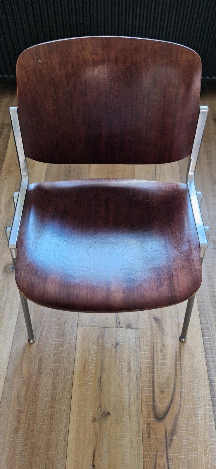 4 vintage Castelli DSC 106 stoelen - Mooie design stoelen, Ophalen of Verzenden, Bruin, Hout, Vier