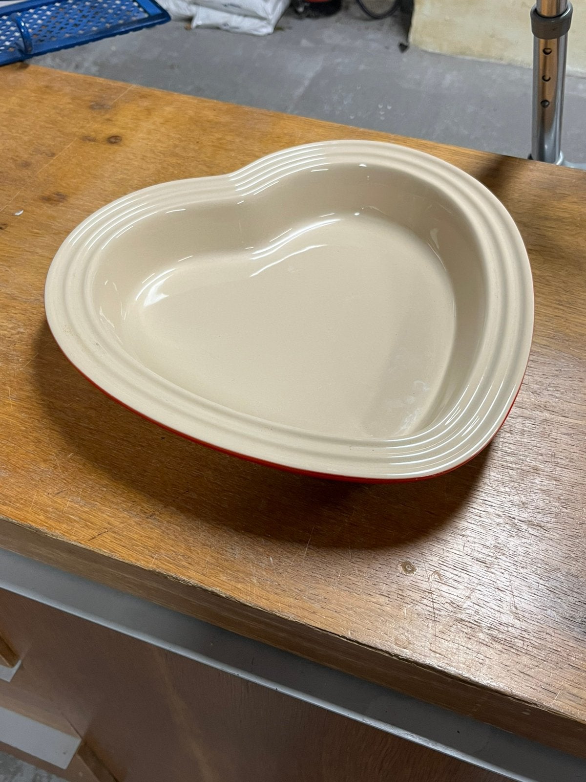 Le Creuset ovenschaal rood Serveerbowl Hart koken Aardewerk, Ophalen, A, A, A