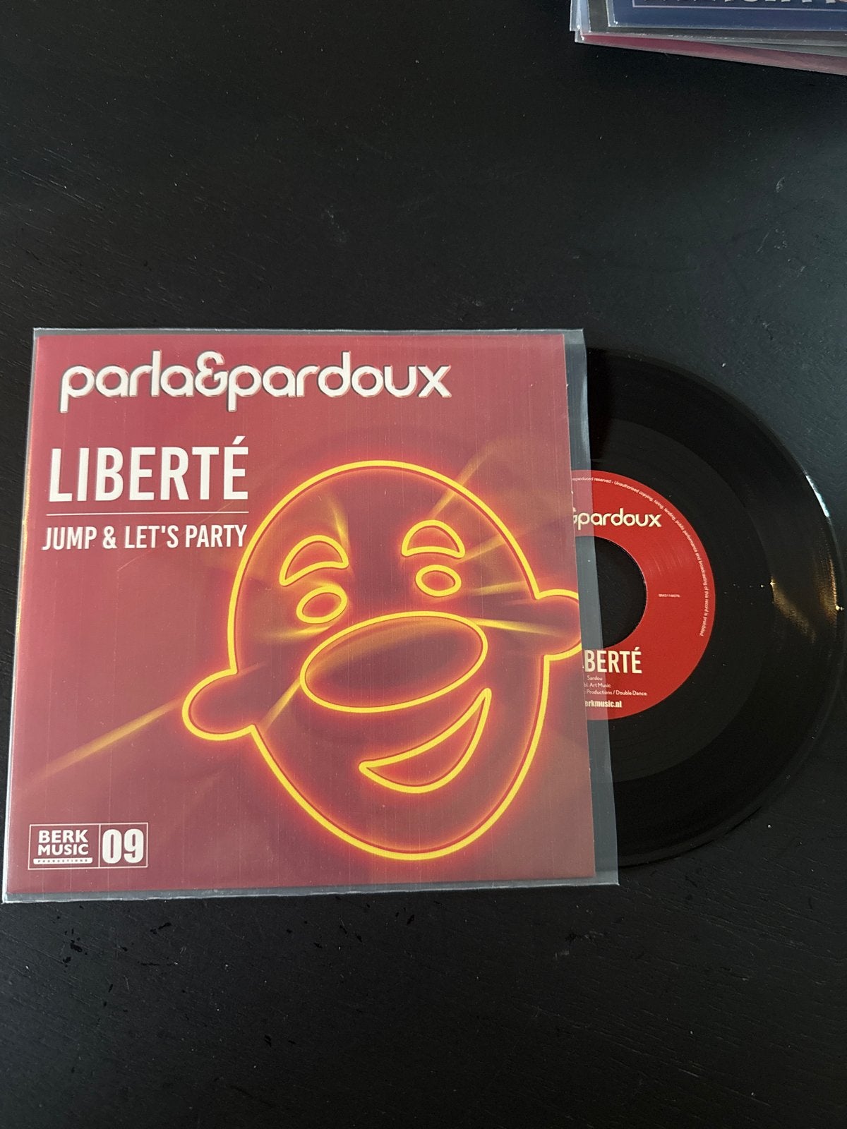 Parla & Pardoux - Liberté (Jump & Let's Party) Vinyl Single, Gebruikt, 7 inch, Ophalen of Verzenden, EP