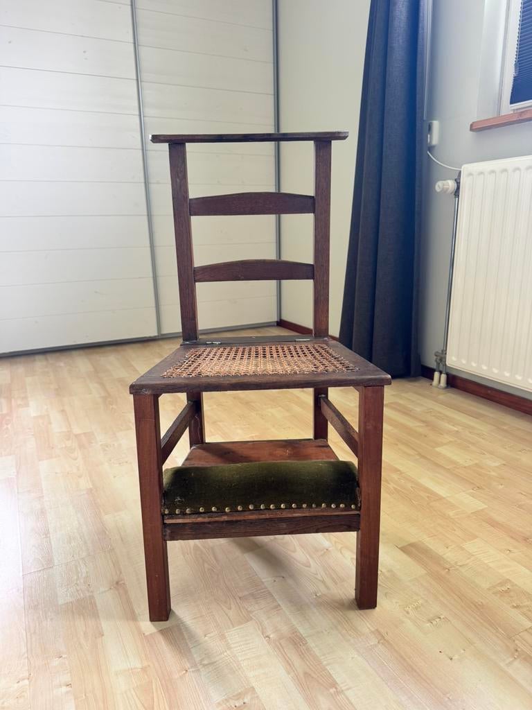 Antieke/brocante bidstoel, Antiek en Kunst, Ophalen