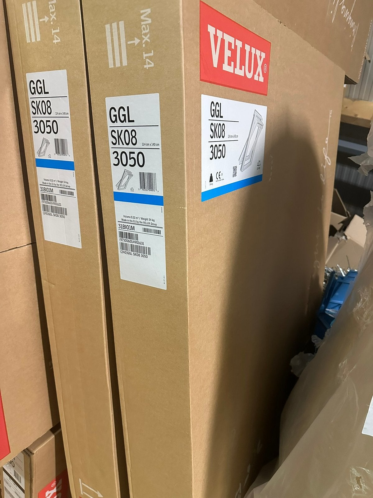 2x Velux GGL SK08 3050 nieuw!, Doe-het-zelf en Verbouw, Glas en Ramen, Ophalen of Verzenden, Nieuw, Minder dan 80 cm, Dakraam